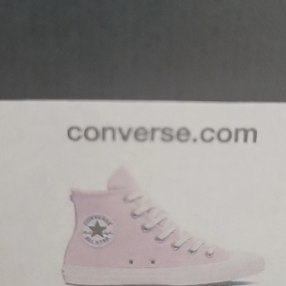 Converse Pink and White High-Top Sneakers Size 8.5 Womens.